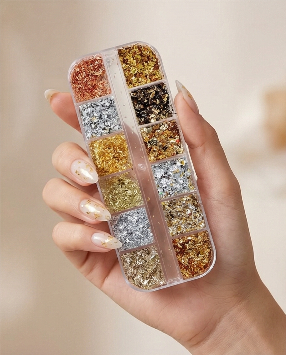 ✨ Luxury Nail Foil Flakes