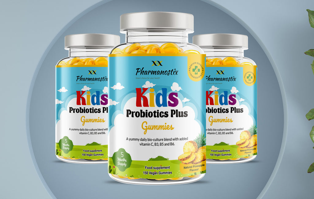 Kids Probiotics Plus Vegan Gummies - 150 Natural Pineapple Flavour