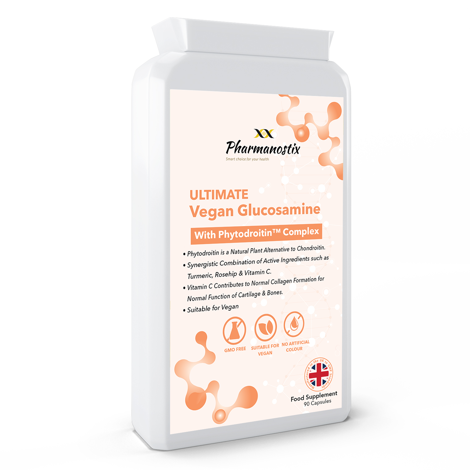 Ultimate Vegan Glucosamine Phytodroitin Complex 90 Capsules